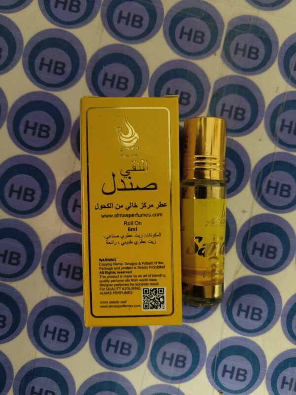 Almas Sandal Roll-on Attar 6ml