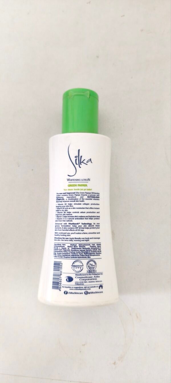 Silka Skin Whitening Green Papaya Lotion 100ml