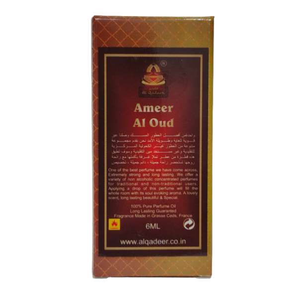 Al Qadeer Ameer Al Oud Roll-on Attar 6ml Alcohol Free