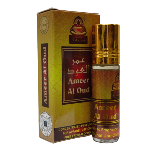 Al Qadeer Ameer Al Oud Roll-on Attar 6ml Alcohol Free