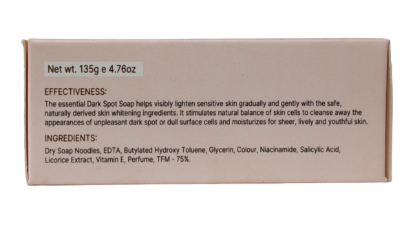 Youth Face Dark Spot Soap – Niacinamide, Salicylic Acid, Licorice & Vitamin E Herbal Soap