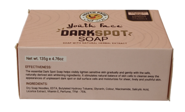 Youth Face Dark Spot Soap – Niacinamide, Salicylic Acid, Licorice & Vitamin E Herbal Soap