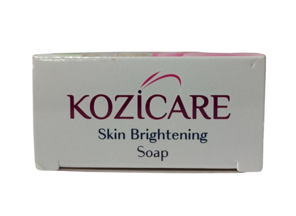 2026/06/112362.png Kozicare Skin Brightening Soap 75g – Kojic Acid, Glutathione, Arbutin, Vitamin C & E – Dermatology Tested