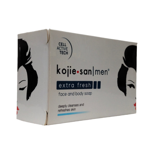 Kojie San Men Extra Fresh Face & Body Soap – Deep Cleansing & Skin Firming | 135g