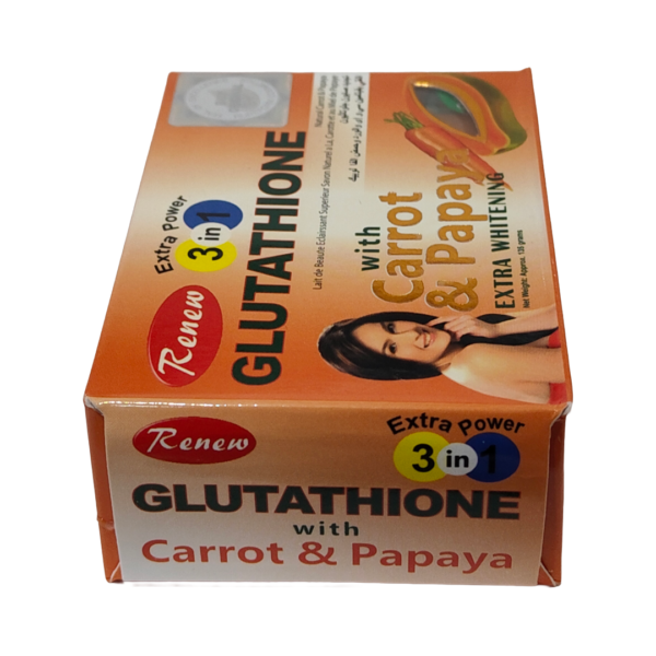 Renew Glutathione Soap with Carrot & Papaya – Extra Whitening 3-in-1 | 135g