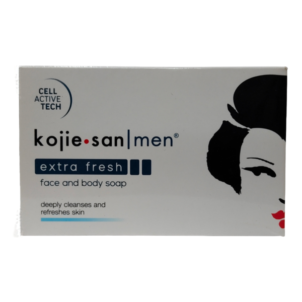 Kojie San Men Extra Fresh Face & Body Soap – Deep Cleansing & Skin Firming | 135g