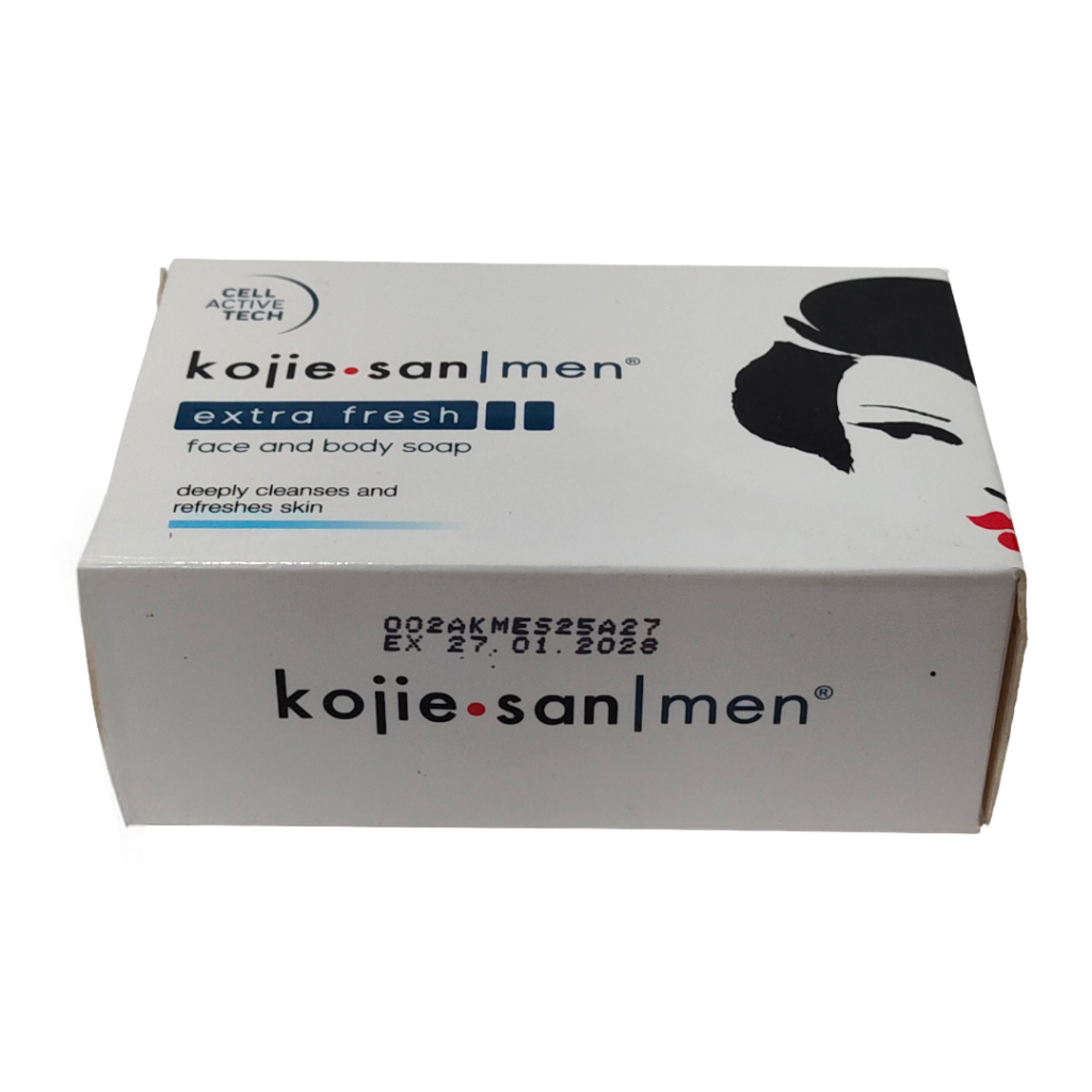 Kojie San Men Extra Fresh Face & Body Soap – Deep Cleansing & Skin Firming | 135g