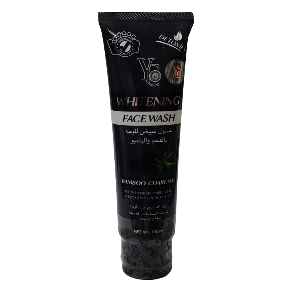 YC Whitening Face Wash with Bamboo Charcoal โ Deep Pore Cleansing & Detoxifying | 100ml