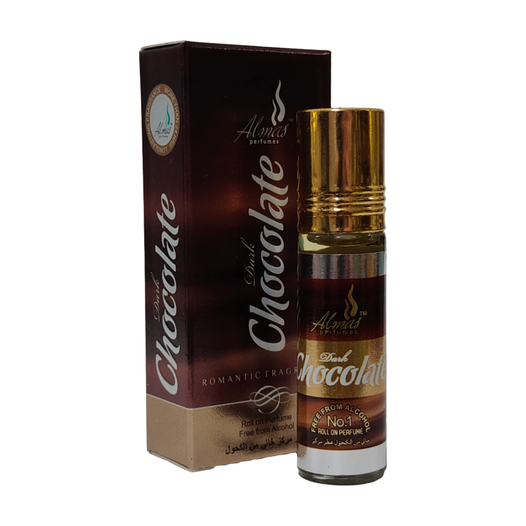 Almas Chocolate Roll-On Attar – Romantic Fragrance Alcohol Free 6ml
