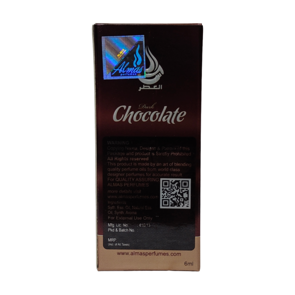 Almas Chocolate Roll-On Attar – Romantic Fragrance Alcohol Free 6ml