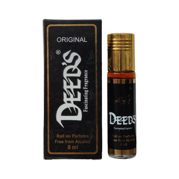 Almas Deed's Original Black Fascinating Fragrance Roll-On Perfume 8ml | Black Edition